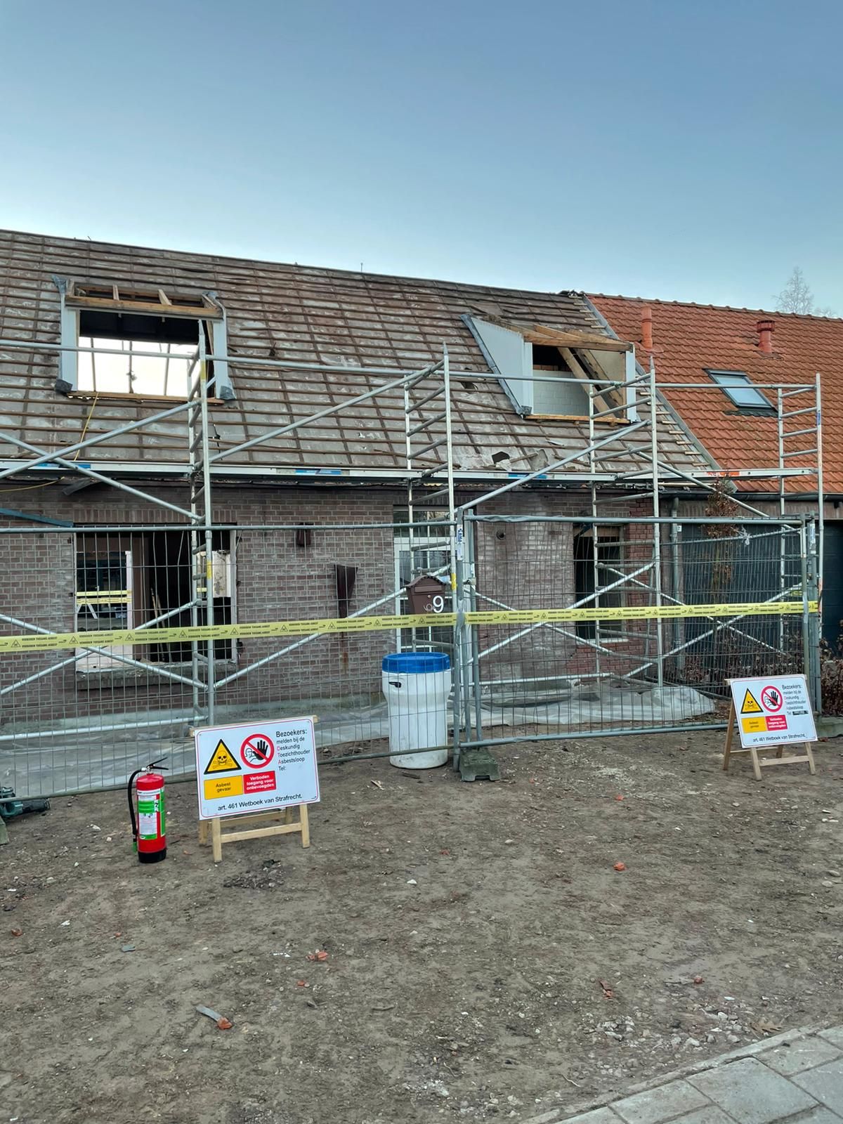 asbest dakbeschot duizel